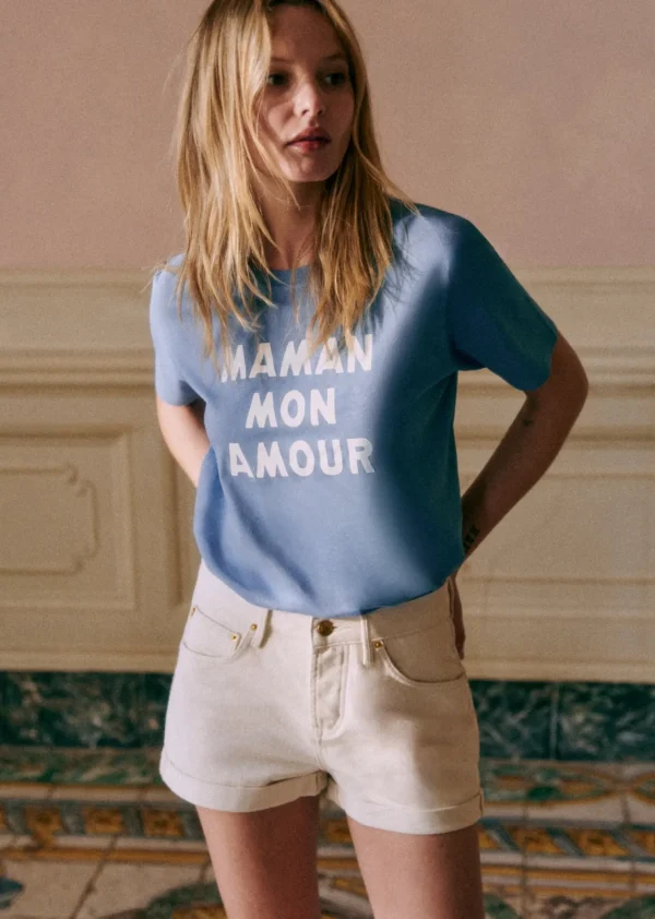 Sezane T-Shirt Maman Mon Amour< T-shirts