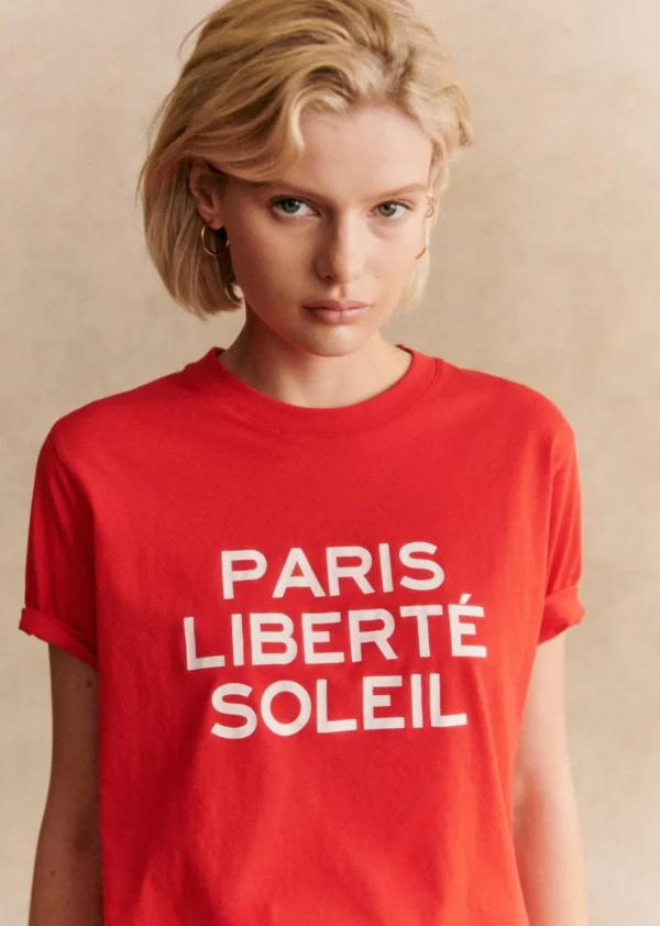 Sezane T-Shirt Paris Liberté Soleil< T-shirts