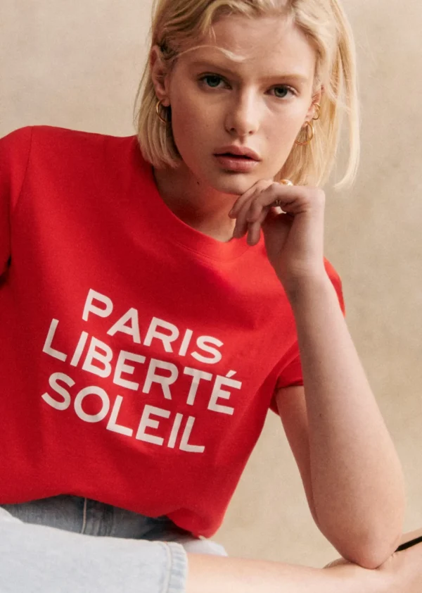 Sezane T-Shirt Paris Liberté Soleil< T-shirts