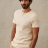 Sezane T-Shirt Toney< Tunesienkragen | Kurzärmelige T-shirts