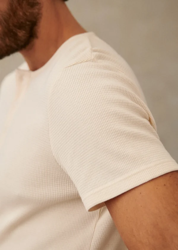 Sezane T-Shirt Toney< Tunesienkragen | Kurzärmelige T-shirts