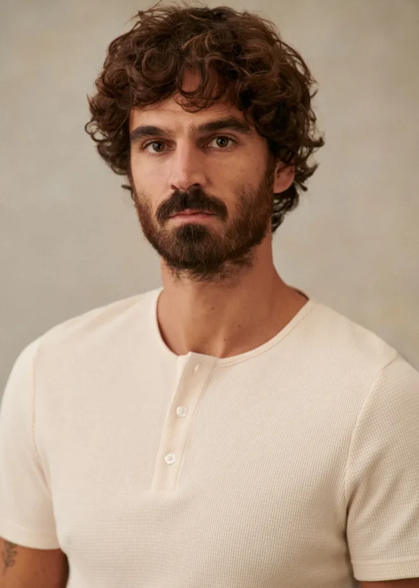 Sezane T-Shirt Toney< Tunesienkragen | Kurzärmelige T-shirts