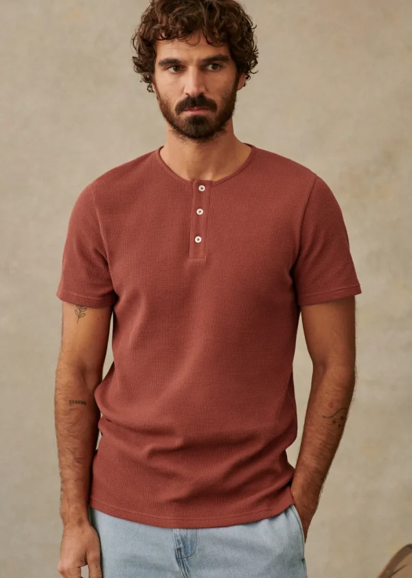 Sezane T-Shirt Toney< Tunesienkragen | Kurzärmelige T-shirts