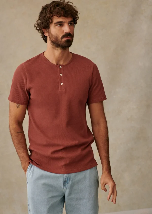 Sezane T-Shirt Toney< Tunesienkragen | Kurzärmelige T-shirts