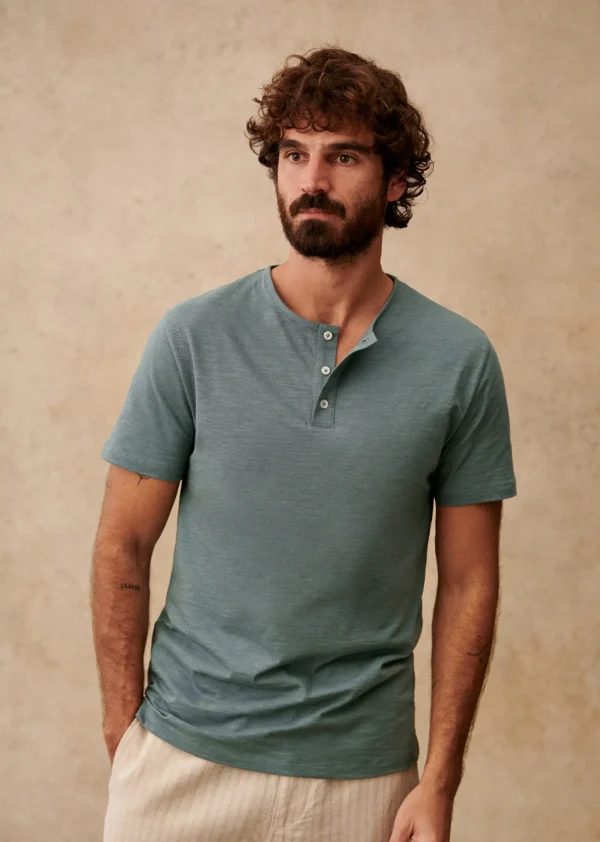 Sezane T-Shirt T-shirt Clapp< Tunesienkragen | Kurzärmelige T-shirts