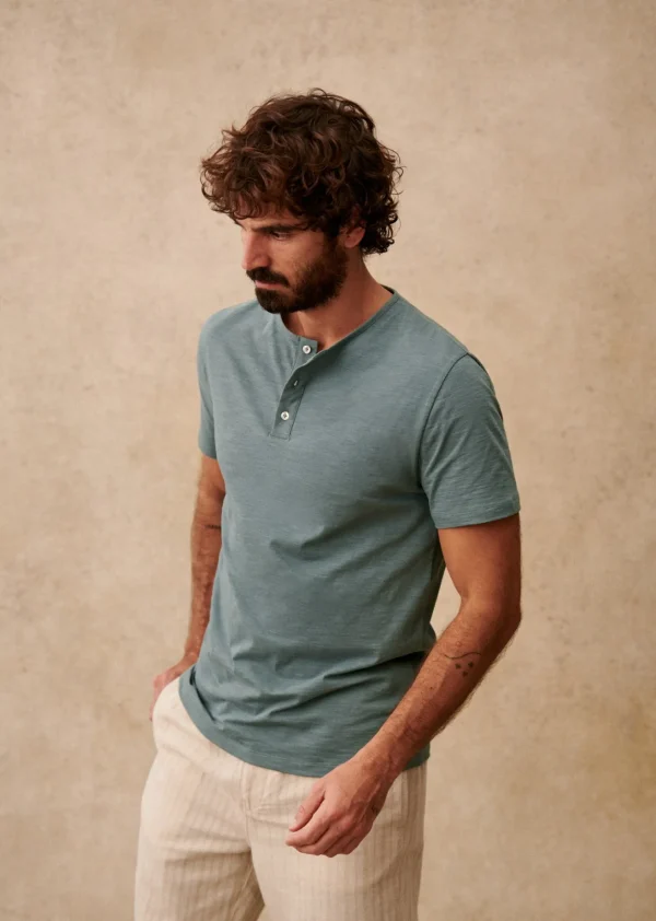 Sezane T-Shirt T-shirt Clapp< Tunesienkragen | Kurzärmelige T-shirts